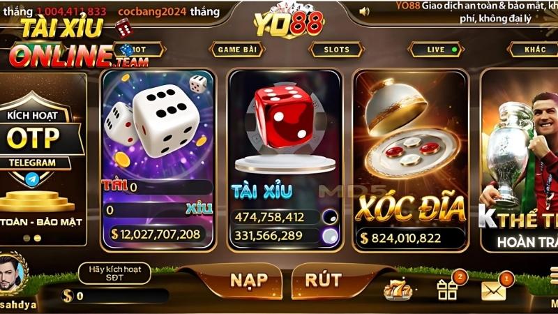 Cổng game tài xỉu Yo88