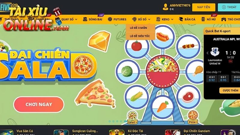 Cổng game tài xỉu Five88