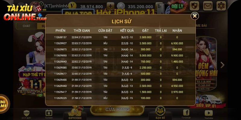 Áp dụng chiến lược cược tăng dần