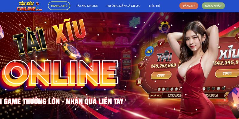 Bước 1: Truy cập trang web Taixiuonline