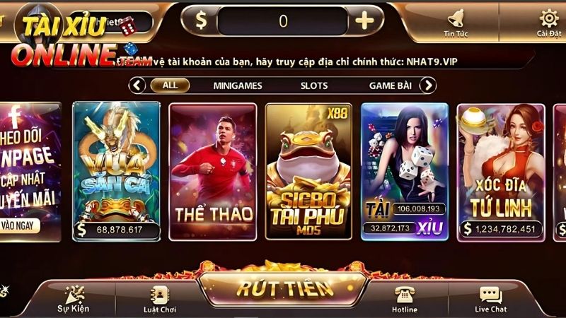 Cổng game tài xỉu Nhatvip