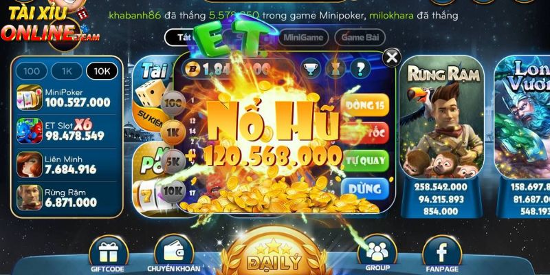 Những địa chỉ chơi nổ hũ tài xỉu uy tín nhất hiện nay