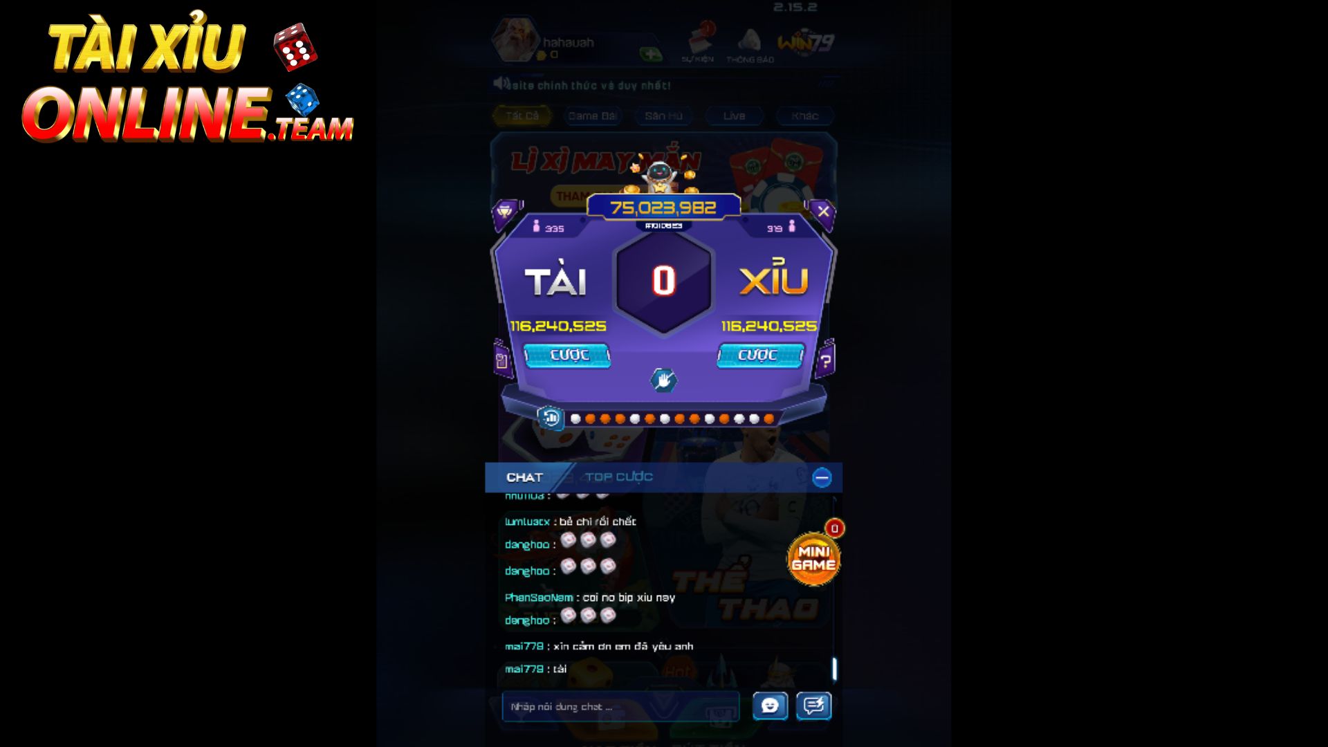 Tài xỉu win79