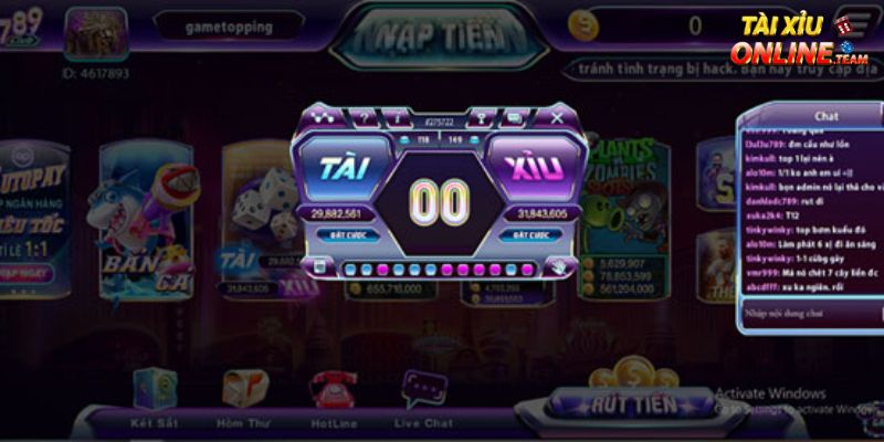 Top game tài xỉu phổ biến trên 789club năm 2024