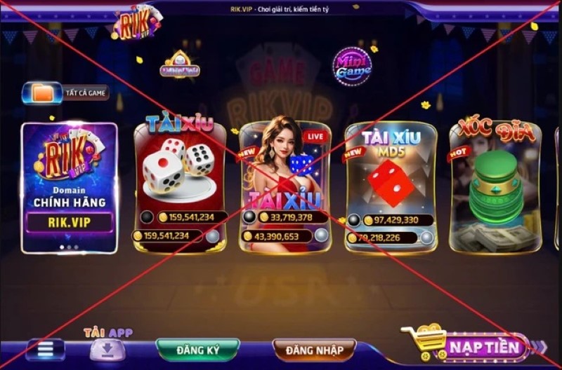 Hãy lưu ý tránh các cổng game Rikvip giả mạo